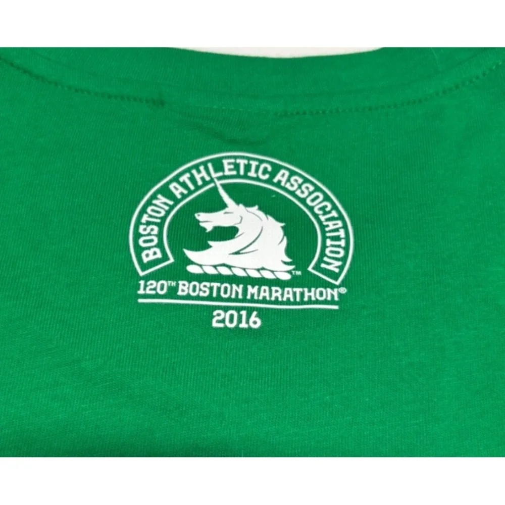 Adidas Mens Shirt Size Medium BOSTON‎ MARATHON Wicked Fast Celtic Pride 2016 NWT